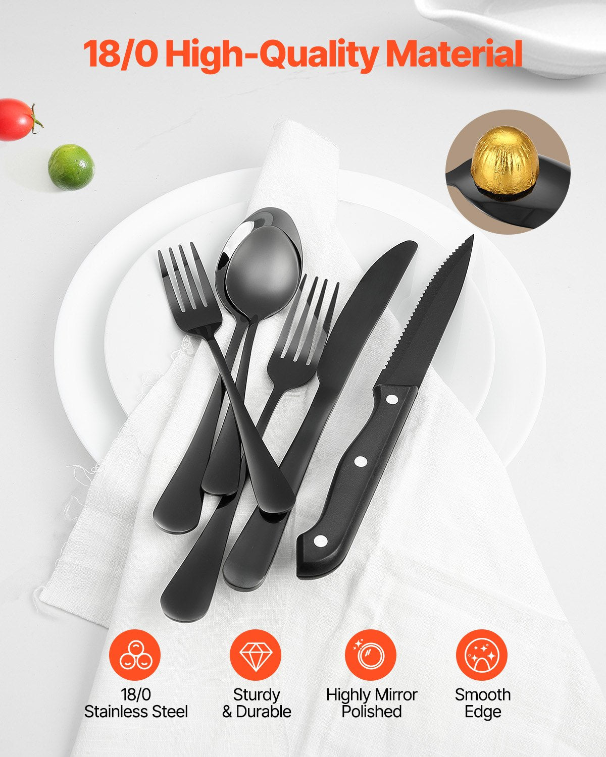 48-piece silver cutlery set stainless steel cutlery cutlery for 8