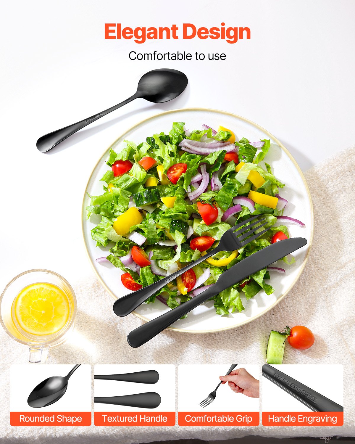 48-piece silver cutlery set stainless steel cutlery cutlery for 8