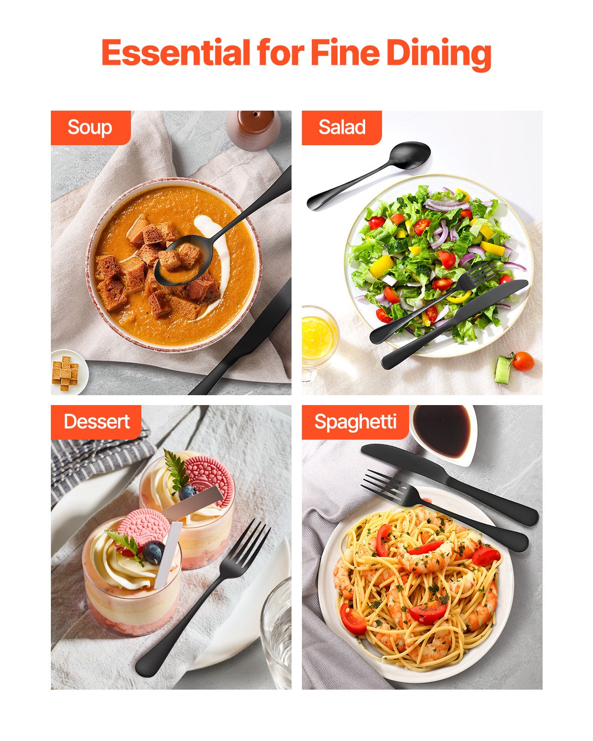 48-piece silver cutlery set stainless steel cutlery cutlery for 8