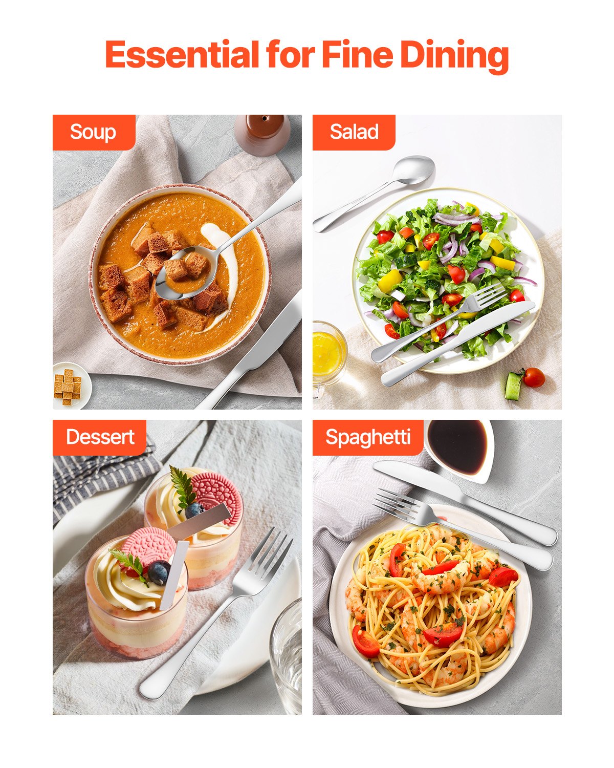 30-piece silver cutlery set stainless steel cutlery cutlery for 6