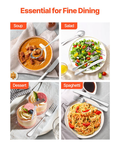 30-piece silver cutlery set stainless steel cutlery cutlery for 6