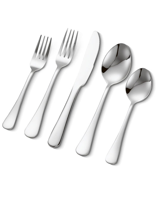 30-piece silver cutlery set stainless steel cutlery cutlery for 6