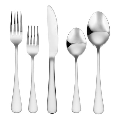 30-piece silver cutlery set stainless steel cutlery cutlery for 6