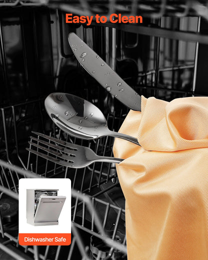 30-piece silver cutlery set stainless steel cutlery cutlery for 6