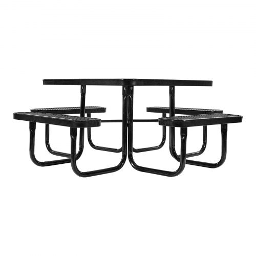 picnic table weatherproof steel patio dining furniture set outdoor | EU
