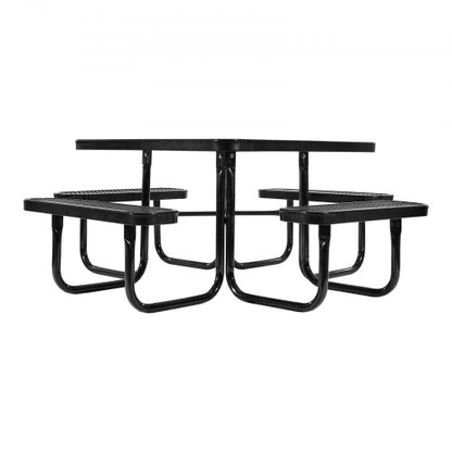 picnic table weatherproof steel patio dining furniture set outdoor | EU
