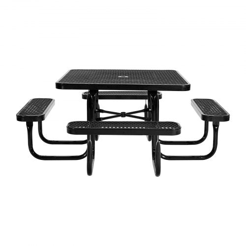 picnic table weatherproof steel patio dining furniture set outdoor | EU