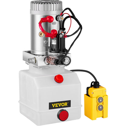 4 Quart Single Acting Hydraulic Pump Dump Trailer Lifting Remote Crane