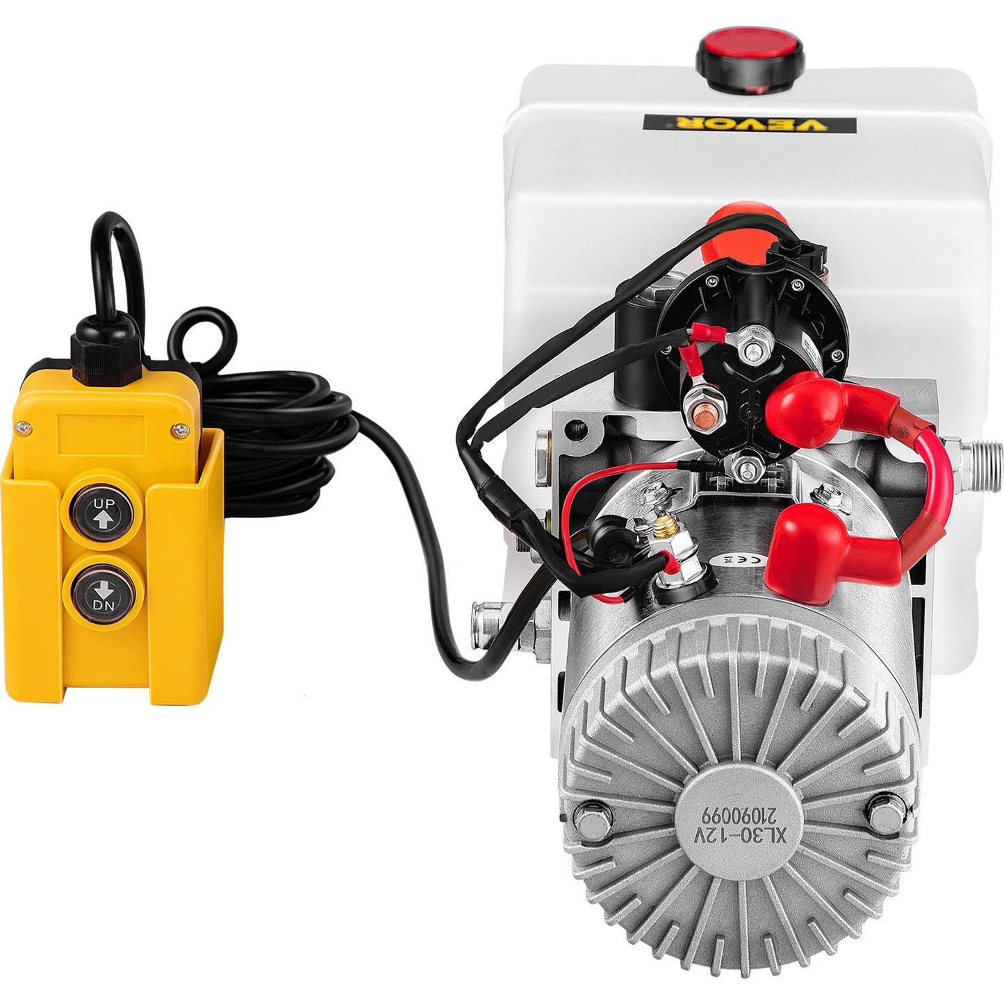 4 Quart Single Acting Hydraulic Pump Dump Trailer Lifting Remote Crane