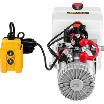 4 Quart Single Acting Hydraulic Pump Dump Trailer Lifting Remote Crane