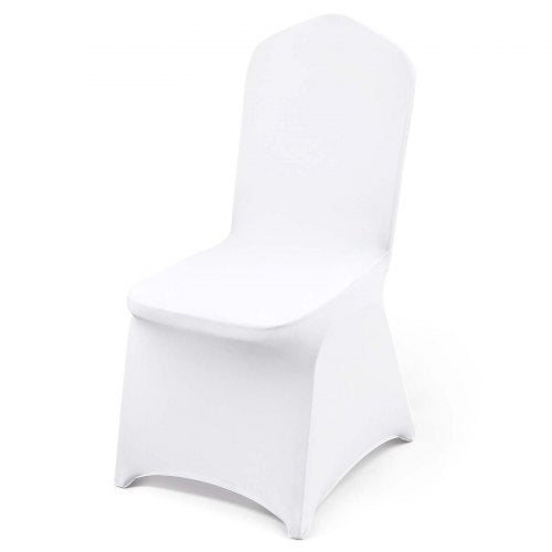 50 pcs Chair Covers Wedding Spandex White Chair Covers Stretch Fabric Removable Washable Protective Covers for Weddings Banquets Ceremony (Flat, 50 pcs) | EU