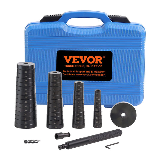 52PCS Custom Busing Bearing & Seal Driver Set, Transmission Hjul Axle Bearing Race, Seal Driver Installer Remover, 18-65 mm & 74 mm Metriska skivor Bussning Borttagning avdragare Lager Press Tool Kit
