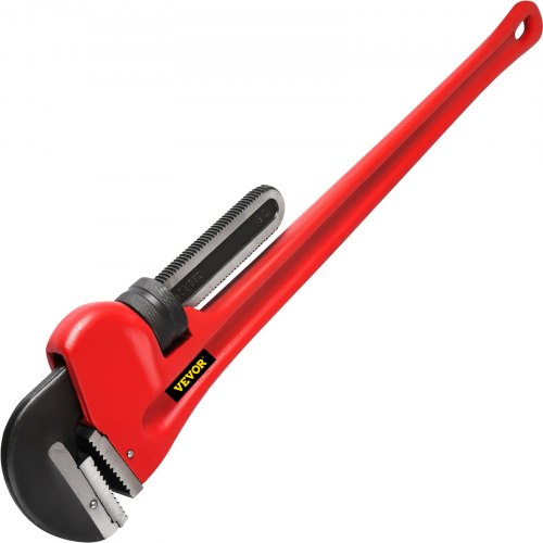 51" Cast Iron Handle Heavy-Duty Hook Jaw Straight Pipe Wrench