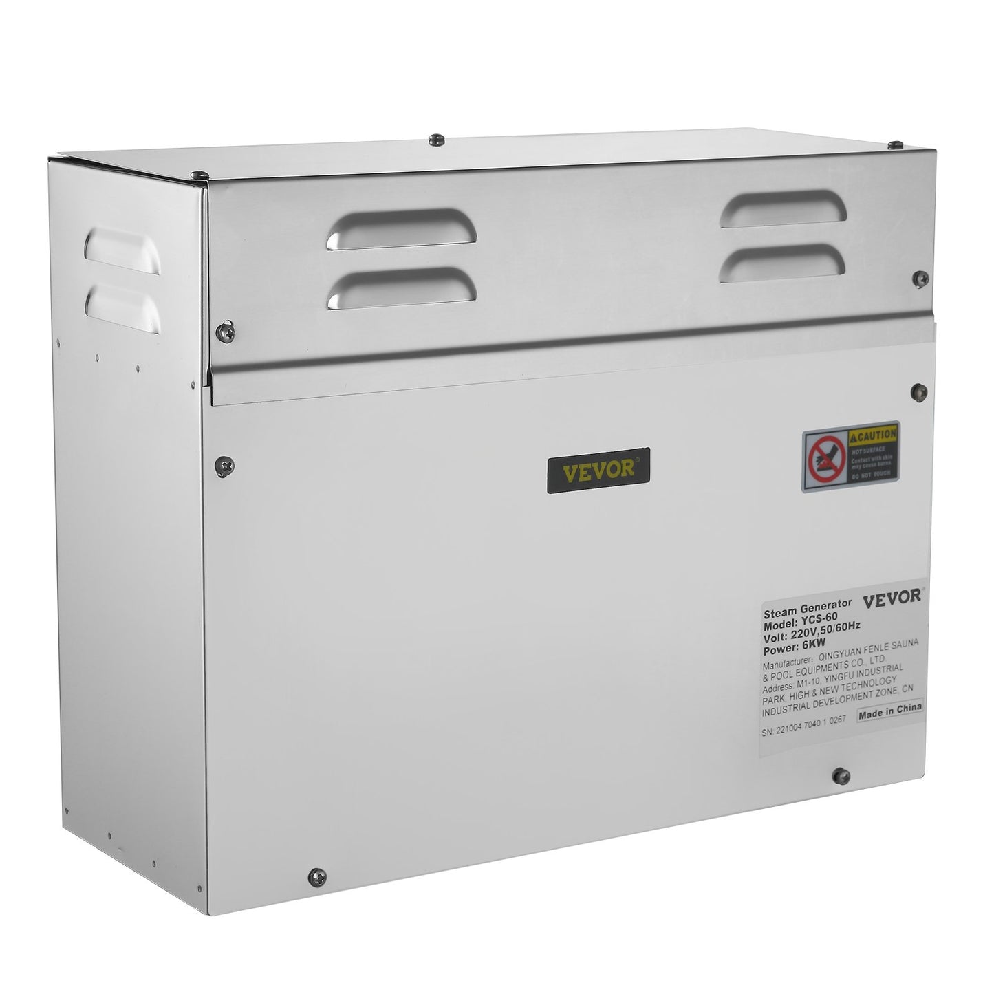 6KW Bastubadångare med LED Digital Display Ångbadsgenerator 6KW Ångrumsgenerator för Home SPA Ånggenerator med tidskontroll