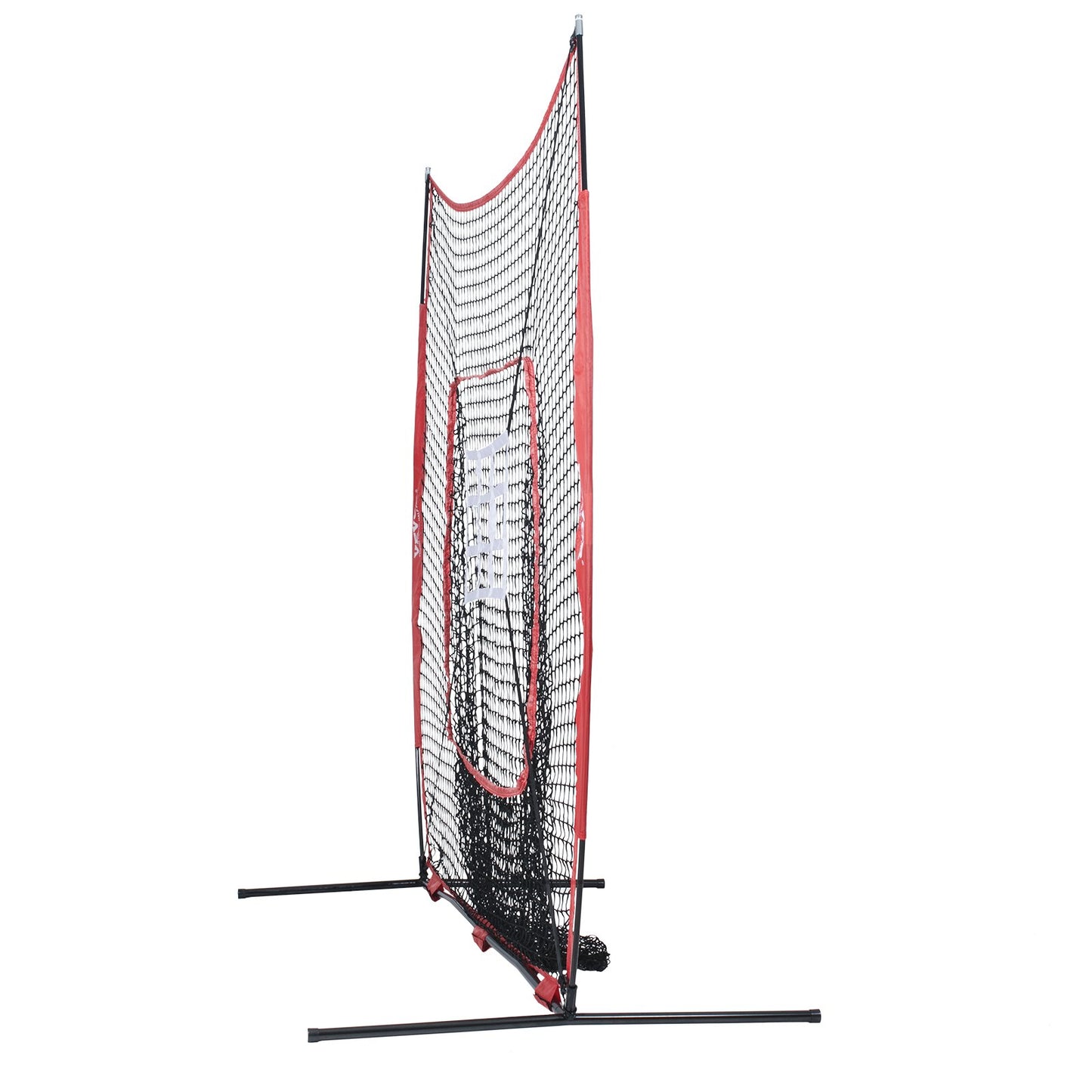 7x7 ft baseball softball träningsnät, bärbart baseball träningsnät för att slå Catching pitching, backstop baseball utrustning med båge ram, bärväska, strike Zone, boll, tee, bollsamlare