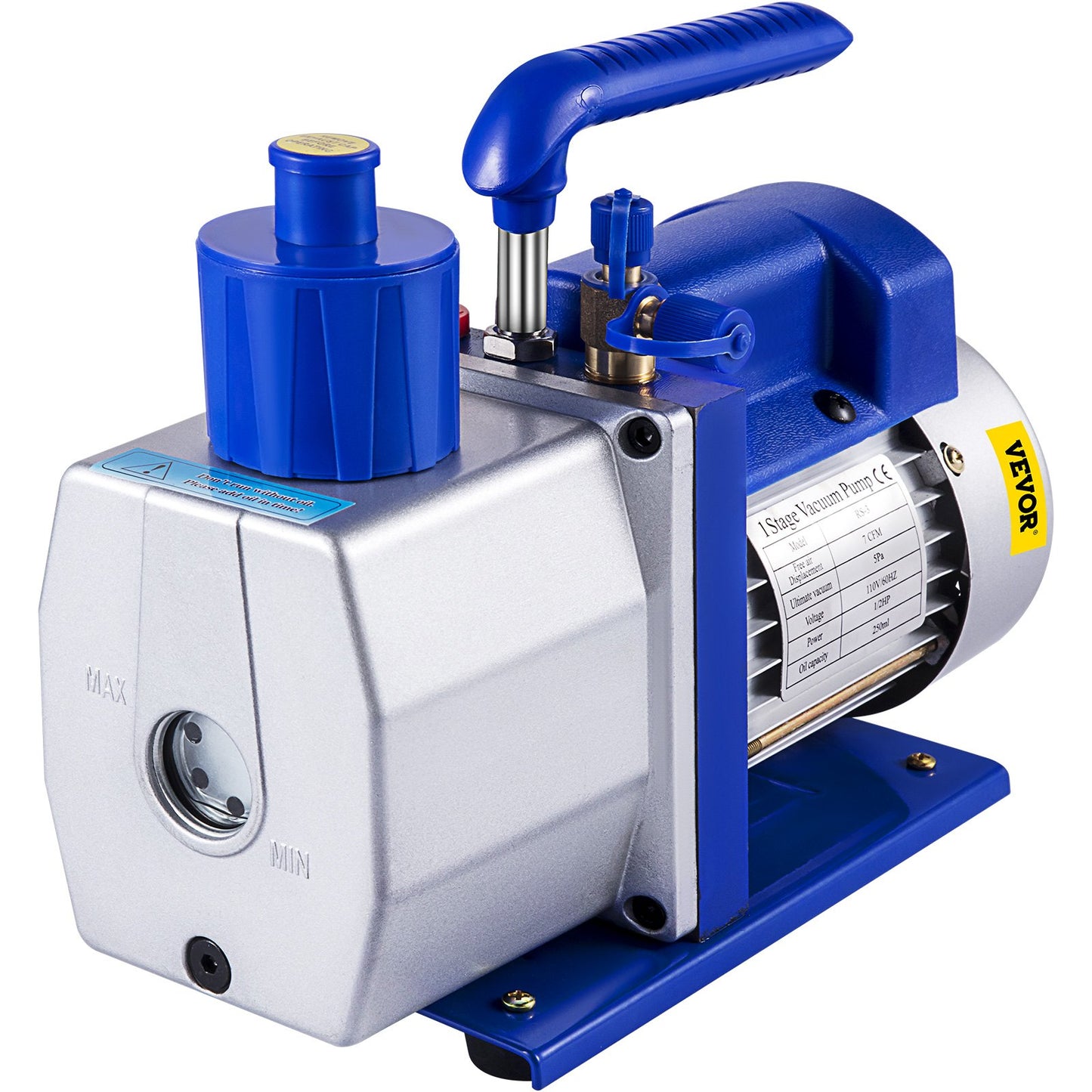 Einstufige Drehschieber-Vakuumpumpe 7CFM 1/2HP tiefe HVAC