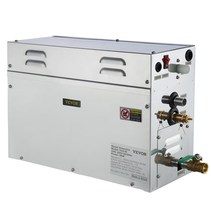 9KW Steam Generator Steam Generator for SPA Room Digital Display Steam Generator 35℃-55℃ Sauna Steam Generator for Home Commercial Steam Generator Kit Steam Bath Generator
