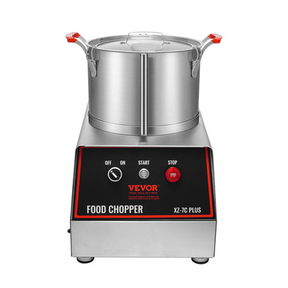 Küchenmaschine und Gemüseschneider, 750 W, 7 Quarts, Edelstahlmixer