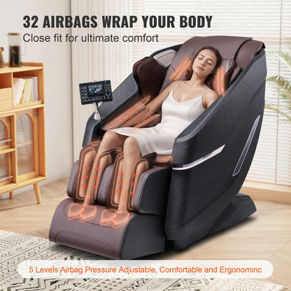 Helkroppsmassagestol, Shiatsu Massager, Liggstol, SL Rail