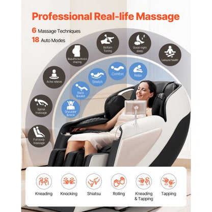 Massagefåtölj Helkropps-Zero Gravity med SL-Track och 36 krockkuddar |  EU