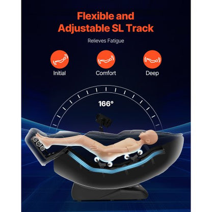 Massagefåtölj Helkropps 3D/4D Massagefåtölj med SL-spår och Yoga Stretch |  EU