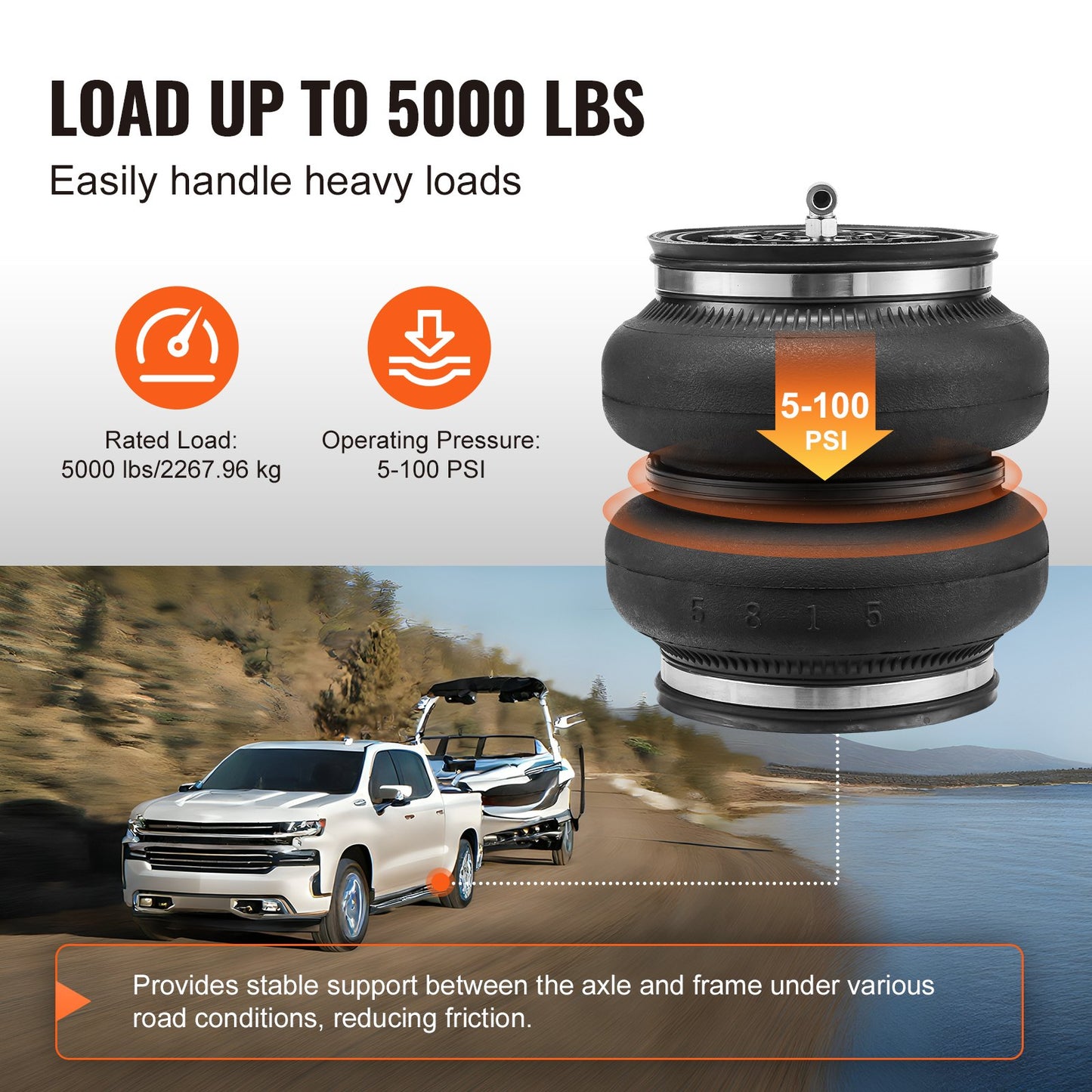 Airbag Suspension Kit 11-2019 Chevrolet Silverado GMC Sierra 2500/3500 HD