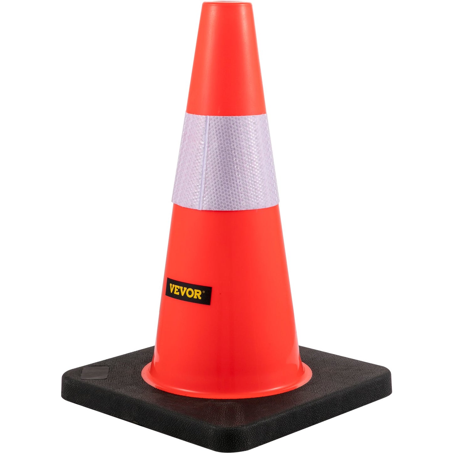 Sicherheitskegel, Verkehrskegel, 45,7 cm, orange, reflektierende Kragen, 5 Stück