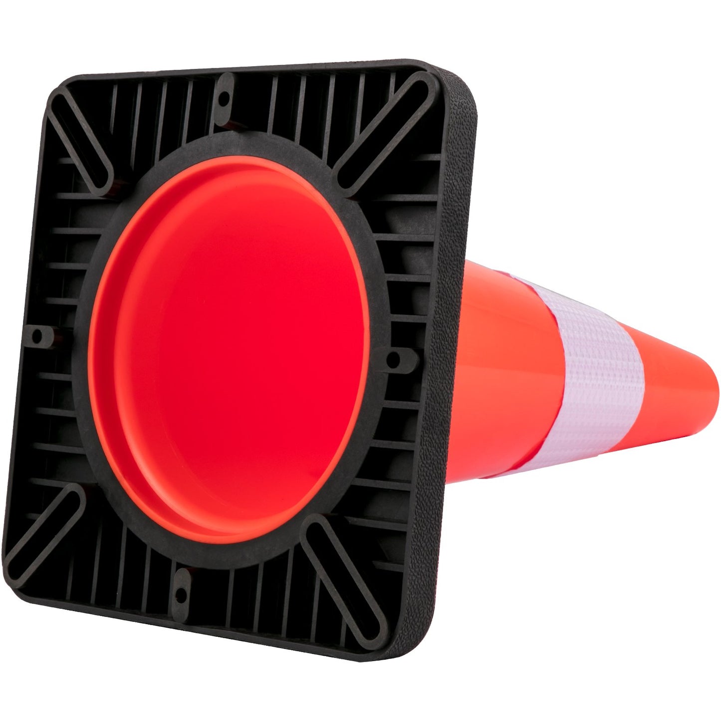 Sicherheitskegel, Verkehrskegel, 45,7 cm, orange, reflektierende Kragen, 5 Stück