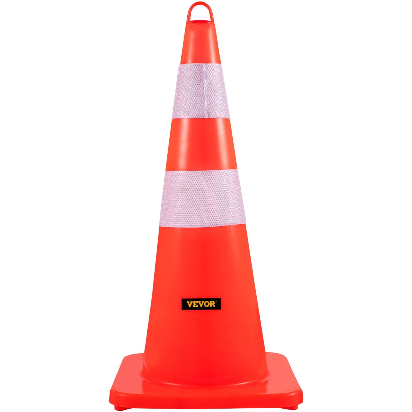 Säkerhetskoner, 10 st 28\" trafikkoner, PVC-orange konstruktionskoner, 2 reflekterande kragar trafikkoner med tyngd bas och handhållen ring som används för trafikkontroll, uppfartsparkering
