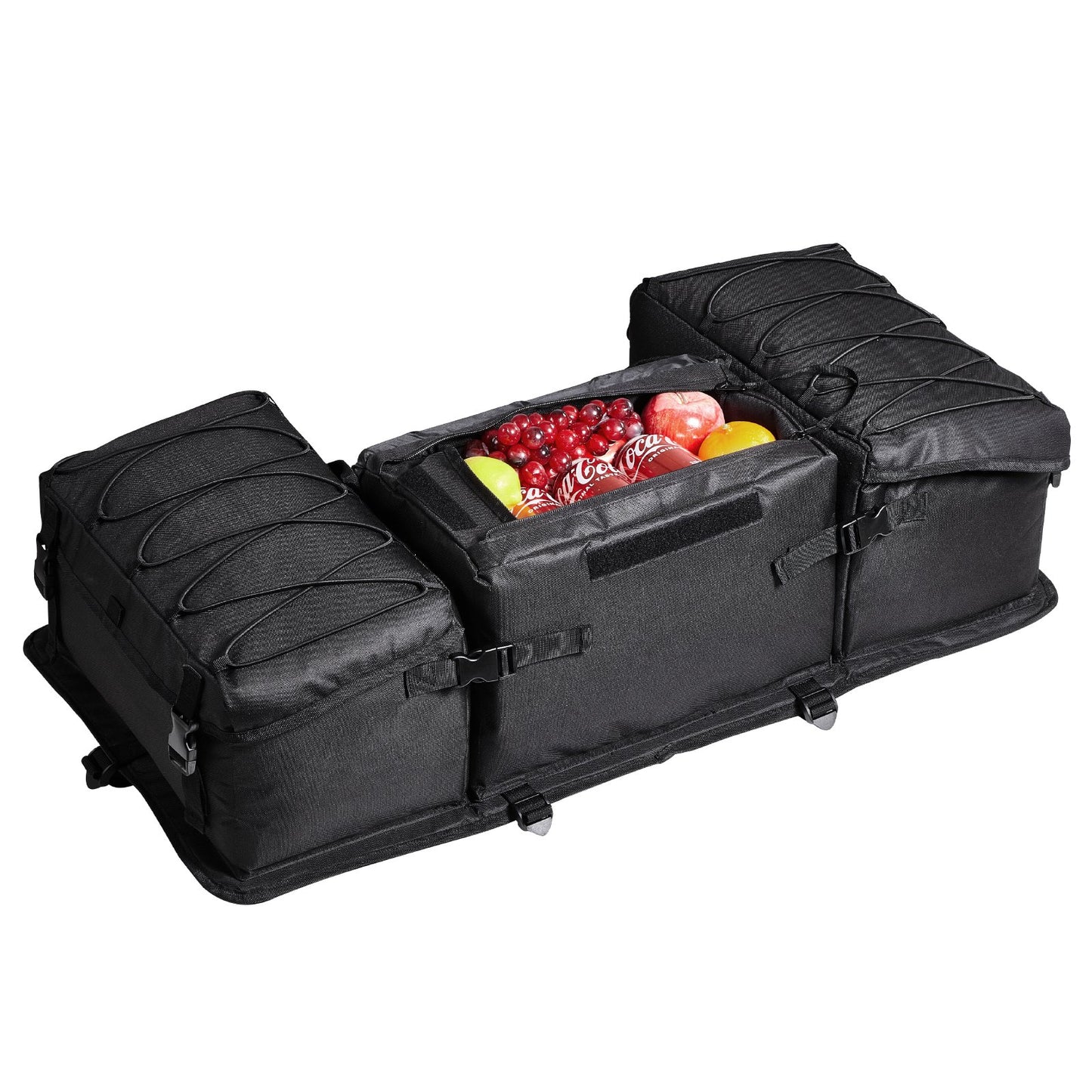 50L ATV Rear Storage Bag 600D Oxford Fabric Rear Cargo Bag &amp; Sponge Pad