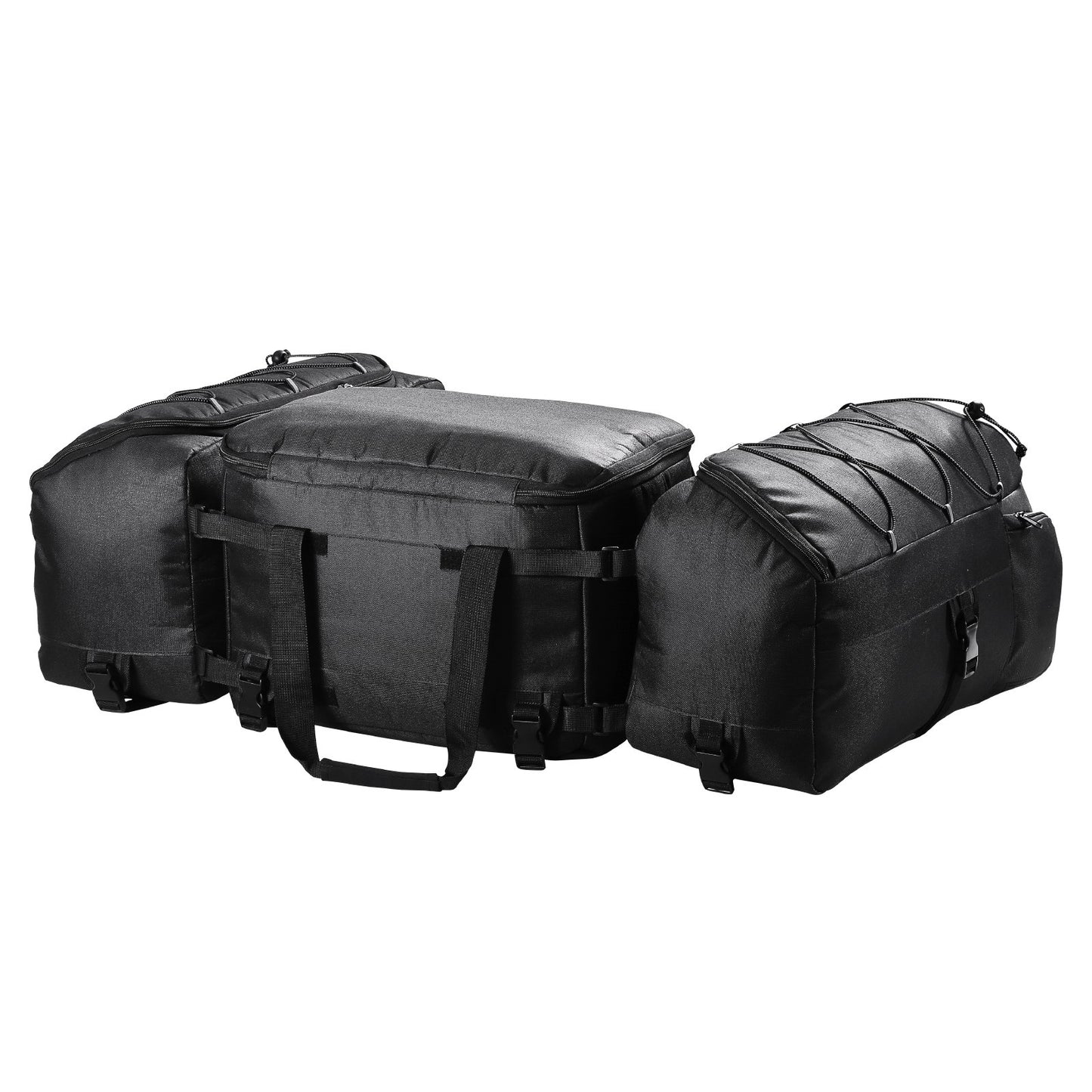 74L ATV Rear Storage Bag 600D Oxford Cloth Rear Cargo Bag &amp; Sponge Pad