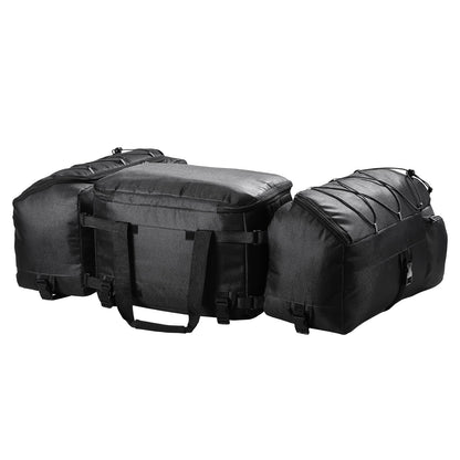 74L ATV Rear Storage Bag 600D Oxford Cloth Rear Cargo Bag &amp; Sponge Pad