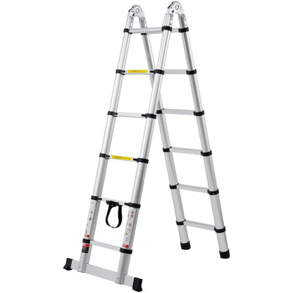 Teleskopisk förlängningsstege 12,5 FT A-form med stabilisatorstång för husbil