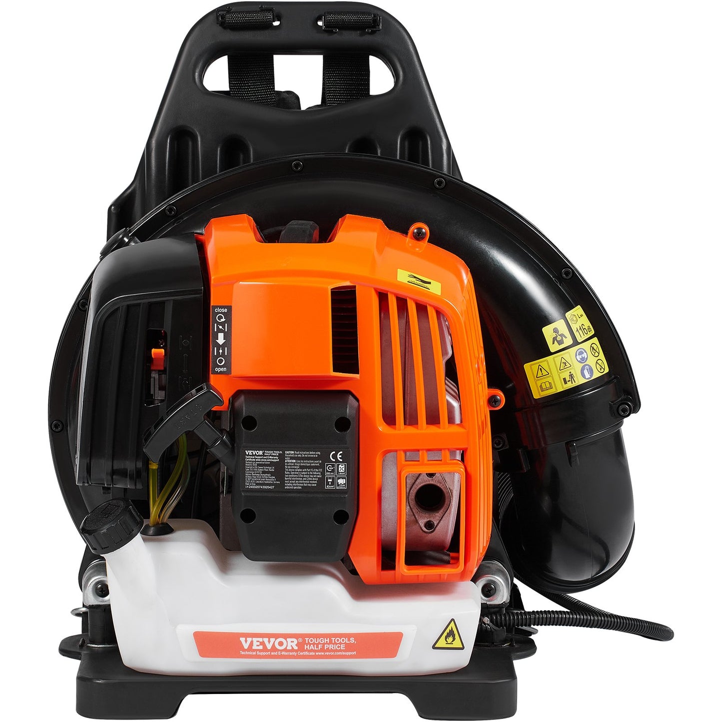 Backpack Leaf Blower 52CC 2-Stroke Gas Leaf Blower 480CFM Air Volume 175 MPH