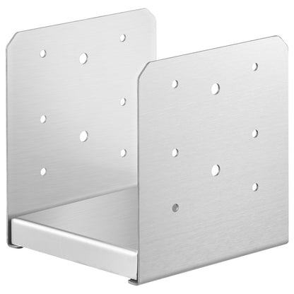 152.4x152.4 Post Base, 10pcs Adjustable Stainless Steel Post Anchor Bracket (Internal 150 x 139.7), Adjustable Post Base for Pavilion Deck Porch Handrail Railing Decorative Anchor Plate