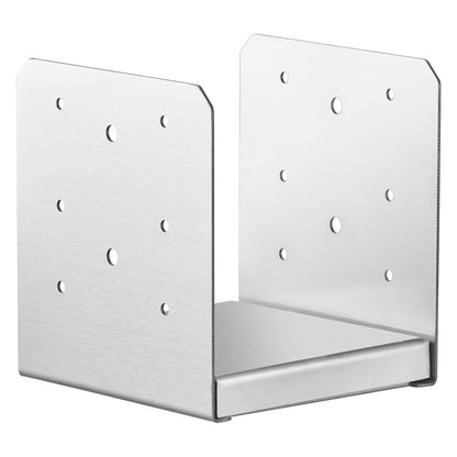 152.4x152.4 Post Base, 10pcs Adjustable Stainless Steel Post Anchor Bracket (Internal 150 x 139.7), Adjustable Post Base for Pavilion Deck Porch Handrail Railing Decorative Anchor Plate