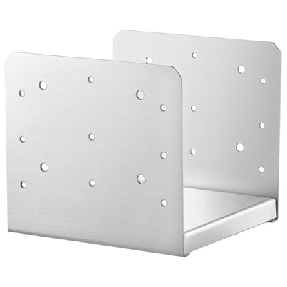 203,2 x 203,2 mm Pfostensockel, 4 Stück verstellbare Pfostenankerhalterung aus Edelstahl (innen 198 x 185), verstellbarer Pfostensockel für Pavillon, Deck, Veranda, Handlauf, Geländer, dekorative Ankerplatte