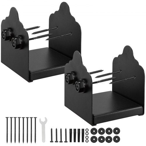 2 st 6x6 stolpfästen trästaketstolpankare innerstorlek 5,9x5,55 tum