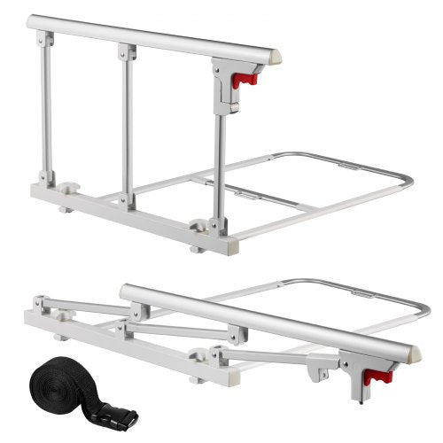 Hopfällbar sänggrind för äldre, 70 cm sängkant med fästrem, justerbar höjd, sängkant i metall med hög hållfasthet, handskydd för äldre personer, passar king size-säng, queen size-säng, full size-säng och twin-säng |  EU