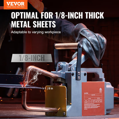 Portable spot welder 1/8-inch thick spot welder with 8KVA input capacity