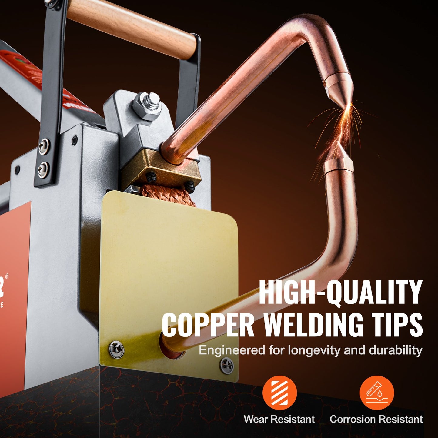 Portable spot welder 1/8-inch thick spot welder with 8KVA input capacity