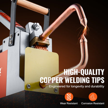 Portable spot welder 1/8-inch thick spot welder with 8KVA input capacity