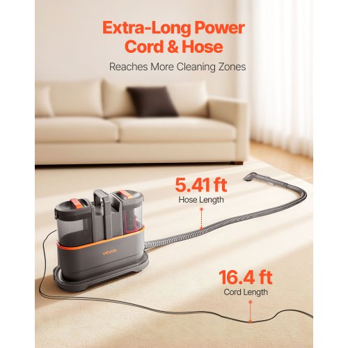 Bärbar Mattrengöringsmaskin 11,5 kPa Möbelrengöring för Mattor och Bilar |  EU