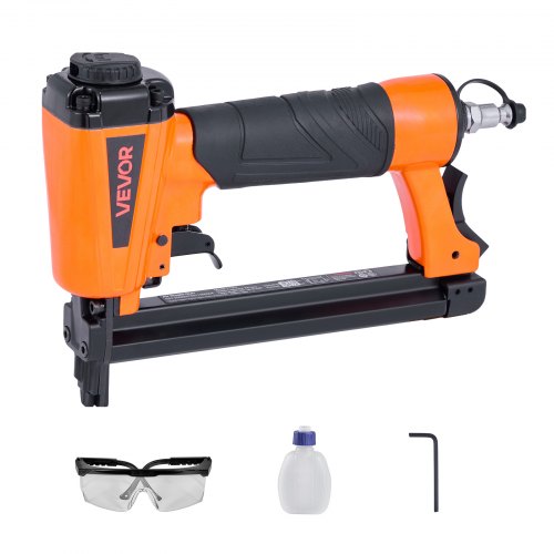 pneumatisk häftpistol, 20 gauge T50 pneumatisk möbelhäftpistol för 10,8 mm krona, 4 mm-16 mm längdklammer, 70-110 PSI lufthäftpistol för träbearbetning, möbelbearbetning, tyg, hantverk, gör-det-själv-projekt |  EU