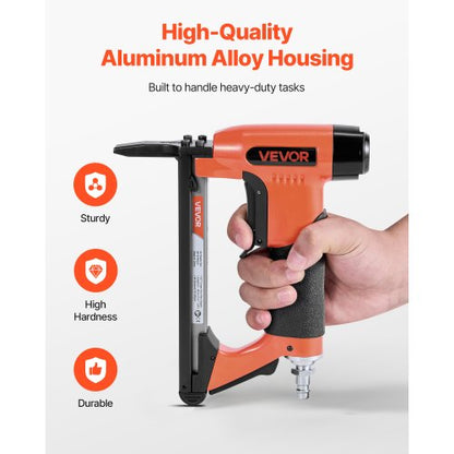 pneumatisk häftpistol, 20 gauge långspetsad häftpistol för möbelbeklädnad, för 50-seriens fintrådshäftklamrar, 12,8 mm krona, 6 mm-16 mm längd, max 110 st. lufthäftpistol för möbelbeklädnad, träbearbetning, gör-det-själv |  EU