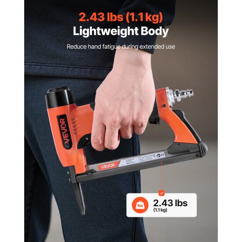 pneumatisk häftpistol, 22 gauge långspetsad häftpistol för möbelbeklädnad, för 71-seriens fintrådshäftklamrar, 9,5 mm krona, 6 mm-16 mm längd, max 180 st. lufthäftpistol för möbelbeklädnad, träbearbetning, gör-det-själv |  EU