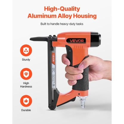 pneumatisk häftpistol, 22 gauge långspetsad häftpistol för möbelbeklädnad, för 71-seriens fintrådshäftklamrar, 9,5 mm krona, 6 mm-16 mm längd, max 180 st. lufthäftpistol för möbelbeklädnad, träbearbetning, gör-det-själv |  EU