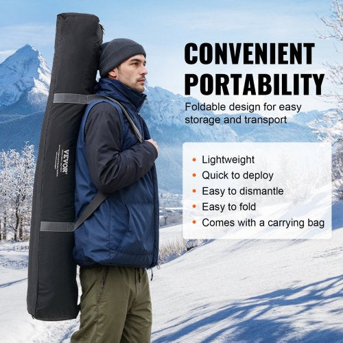 6-8 People Ourdoor Portable Ice Shelter Pop-Up Ice Fishing Shanty Tent | EU