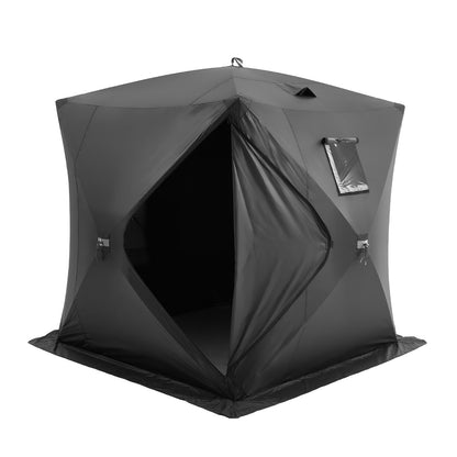 3-4 Person Ourdoor Portable Ice Shelter Pop-Up Ice Fishing Shanty Tent