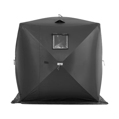 3-4 Person Ourdoor Portable Ice Shelter Pop-Up Ice Fishing Shanty Tent